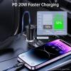 imageApple MFi Certified Syncwire iPhone Car Charger 32W Super Fast Car Phone Charger Cigarette Lighter USB Car Adapter with Buildin 5FT Coiled Lightning Cable for Apple iPhone 14131211XRMax iPad65FT