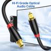 imageOptical Audio Cable 6ft Syncwire Digital Toslink Cable for Soundbar Male to Male Nylon Braided 24K Gold Plated SPDIF Optic Cord for TV Home Theater10 Feet  3M