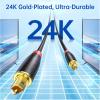 imageOptical Audio Cable 6ft Syncwire Digital Toslink Cable for Soundbar Male to Male Nylon Braided 24K Gold Plated SPDIF Optic Cord for TV Home Theater6 Feet  2M
