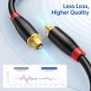 imageOptical Audio Cable 6ft Syncwire Digital Toslink Cable for Soundbar Male to Male Nylon Braided 24K Gold Plated SPDIF Optic Cord for TV Home Theater6 Feet  2M