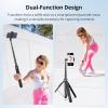 imageSYNCWIRE 535quot Phone Tripod Selfie Stick Tripod with Bluetooth Remote AllinOne Aluminum Phone Tripod Stand for 47 iPhone and Android Smartphones Black