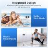 imageSYNCWIRE 55quot Selfie Stick Tripod Allinone Extendable Aluminum Phone Tripod with Rechargeable Bluetooth Remote Compatible with iPhone and More 477 inch SmartphonesWhite