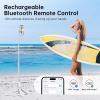 imageSYNCWIRE 55quot Selfie Stick Tripod Allinone Extendable Aluminum Phone Tripod with Rechargeable Bluetooth Remote Compatible with iPhone and More 477 inch SmartphonesWhite