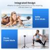 imageSYNCWIRE 55quot Selfie Stick Tripod Allinone Extendable Aluminum Phone Tripod with Rechargeable Bluetooth Remote Compatible with iPhone and More 477 inch SmartphonesBlack