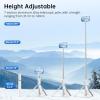 imageSYNCWIRE 55quot Selfie Stick Tripod Allinone Extendable Aluminum Phone Tripod with Rechargeable Bluetooth Remote Compatible with iPhone and More 477 inch SmartphonesWhite