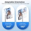 imageSYNCWIRE 55quot Selfie Stick Tripod Allinone Extendable Aluminum Phone Tripod with Rechargeable Bluetooth Remote Compatible with iPhone and More 477 inch SmartphonesWhite