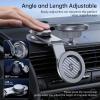 imageSYNCWIRE Fits MagSafe Car Mount for Universal Dashboard Tesla Screen Magnetic Phone Holder for Car Foldable Aluminum Alloy Arm Super Stable Car Mount for iPhone 16 Pro Max 15 14 13 12ampampAll PhonesSilver