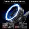imageSYNCWIRE Fits MagSafe Car Mount for Universal Dashboard Tesla Screen Magnetic Phone Holder for Car Foldable Aluminum Alloy Arm Super Stable Car Mount for iPhone 16 Pro Max 15 14 13 12ampampAll PhonesBlack