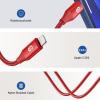 imageSYNCWIRE Lightning to 35mm iPhone Aux Cord 33FT Apple MFI Certified Aux Cord for iPhone Car Stereo Compatible with iPhone 14131211 Pro MaxProPlusMiniXRXS8 Plus  RedRed
