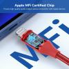 imageSYNCWIRE Lightning to 35mm iPhone Aux Cord 33FT Apple MFI Certified Aux Cord for iPhone Car Stereo Compatible with iPhone 14131211 Pro MaxProPlusMiniXRXS8 Plus  RedRed