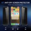 imageSYNCWIRE Privacy Screen Protector for iPhone 11 ProXSX10 Pack of 2 AntiSpy 9H Hardness Shatterproof Screen Protector 3D BubbleFree Protective Glass Privacy Screen Protectorfor iPhone 11 Pro MaxXS Max65