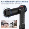 imageSYNCWIRE Tripod Phone Mount Universal Smartphone Mount Adapter with 2 Cold Shoe and 14quot Screw 360 Rotates and 180 Tilts Adjustable Cell Phone Clamp Holder for Enhancing Mobile Photography Setup