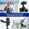 imageSYNCWIRE Tripod Phone Mount Universal Smartphone Mount Adapter with 2 Cold Shoe and 14quot Screw 360 Rotates and 180 Tilts Adjustable Cell Phone Clamp Holder for Enhancing Mobile Photography Setup