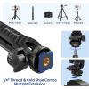 imageSYNCWIRE Tripod Phone Mount Universal Smartphone Mount Adapter with 2 Cold Shoe and 14quot Screw 360 Rotates and 180 Tilts Adjustable Cell Phone Clamp Holder for Enhancing Mobile Photography Setup