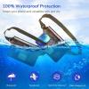 imageSYNCWIRE Waterproof Pouch Bag with Adjustable Waist Strap 2 Pack  IP68 Waterproof Waist Bag Screen Touchable Dry Bag with Adjustable Belt for Beach Swimming Boating Fishing Hiking etcBlackBlack