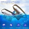 imageSYNCWIRE Waterproof Pouch Bag with Adjustable Waist Strap 2 Pack  IP68 Waterproof Waist Bag Screen Touchable Dry Bag with Adjustable Belt for Beach Swimming Boating Fishing Hiking etcBlackWhite