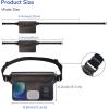 imageSYNCWIRE Waterproof Pouch Bag with Adjustable Waist Strap 2 Pack  IP68 Waterproof Waist Bag Screen Touchable Dry Bag with Adjustable Belt for Beach Swimming Boating Fishing Hiking etcBlackWhite