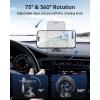 imageSYNCWIRE for MagSafe Car Mount  Kevlar Material Magnetic Phone Holder for Car Dash360 Rotation Strong Magnets Car Phone Holder Compatible iPhone 16 Pro Max 15 14 13Android MagSafe Car AccessoriesSpace Gray