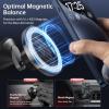 imageSYNCWIRE for MagSafe Car Mount  Kevlar Material Magnetic Phone Holder for Car Dash360 Rotation Strong Magnets Car Phone Holder Compatible iPhone 16 Pro Max 15 14 13Android MagSafe Car AccessoriesCarbon Fiber