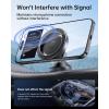 imageSYNCWIRE for MagSafe Car Mount  Kevlar Material Magnetic Phone Holder for Car Dash360 Rotation Strong Magnets Car Phone Holder Compatible iPhone 16 Pro Max 15 14 13Android MagSafe Car AccessoriesSpace Gray