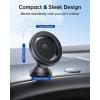 imageSYNCWIRE for MagSafe Car Mount  Kevlar Material Magnetic Phone Holder for Car Dash360 Rotation Strong Magnets Car Phone Holder Compatible iPhone 16 Pro Max 15 14 13Android MagSafe Car AccessoriesSpace Gray