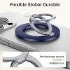 imageSYNCWIRE for MagSafe Ring Holder Magnetic Phone Ring Holder Magnet Cell Phone Grip Finger Ring Kickstand Compatible with iPhone 16 15 14 13 12 Pro Max fits MagSafe AccessoriesBlue Titanium