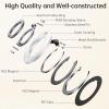imageSYNCWIRE for MagSafe Ring Holder Magnetic Phone Ring Holder Magnet Cell Phone Grip Finger Ring Kickstand Compatible with iPhone 16 15 14 13 12 Pro Max fits MagSafe AccessoriesWhite