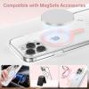 imageSYNCWIRE for MagSafe Sticker 3 Pack Compatible with MagSafe Ring Metal Ring Support Wireless Charging Magnetic Ring for Phone Case Universal for iPhone Galaxy All Standard Cases2 Pink1 White