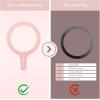 imageSYNCWIRE for MagSafe Sticker 3 Pack Compatible with MagSafe Ring Metal Ring Support Wireless Charging Magnetic Ring for Phone Case Universal for iPhone Galaxy All Standard Cases2 Pink1 White