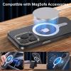 imageSYNCWIRE for MagSafe Sticker 3 Pack Compatible with MagSafe Ring Metal Ring Support Wireless Charging Magnetic Ring for Phone Case Universal for iPhone Galaxy All Standard Cases2 Silver1 Black