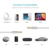 imageSyncwire 35mm Nylon Braided Aux Cable 33ft1mHiFi Sound Audio Auxiliary Input Adapter Male to Male Cord for Headphones Car Home Stereos Speaker iPhone iPad iPod Echo ampamp More  BlackSilver