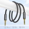 imageSyncwire 35mm Nylon Braided Aux Cable 33ft1mHiFi Sound Audio Auxiliary Input Adapter Male to Male Cord for Headphones Car Home Stereos Speaker iPhone iPad iPod Echo ampamp More  BlackBlack