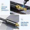 imageSyncwire 35mm Nylon Braided Aux Cable 33ft1mHiFi Sound Audio Auxiliary Input Adapter Male to Male Cord for Headphones Car Home Stereos Speaker iPhone iPad iPod Echo ampamp More  BlackBlack