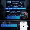 imageSyncwire Bluetooth 54 FM Transmitter Car Adapter 48W PD 36W ampamp 12W Light Switch HiFi Bass Sound Fast Charging Wireless Radio Music Adapter LED Display HandsFree Calling Support USB DriveBlack