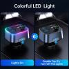 imageSyncwire Bluetooth 54 FM Transmitter Car Adapter 48W PD 36W ampamp 12W Light Switch HiFi Bass Sound Fast Charging Wireless Radio Music Adapter LED Display HandsFree Calling Support USB DriveDark Blue