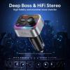imageSyncwire Bluetooth 54 FM Transmitter Car Adapter 54W PD 36W ampamp 18W Stronger Dual Mics Light Switch HiFi Bass Sound Fast Charging Wireless Radio Receiver HandsFree Calling LED DisplaySilver