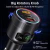 imageSyncwire Bluetooth 54 FM Transmitter for Car 38W PDampampQC30 Dual USB Charging Bluetooth Car Adapter Microphone ampamp Bass Sound MP3 Music Player FM Kit with HandsFree CallingBlack