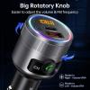 imageSyncwire Bluetooth 54 FM Transmitter for Car 38W PDampampQC30 Dual USB Charging Bluetooth Car Adapter Microphone ampamp Bass Sound MP3 Music Player FM Kit with HandsFree CallingSilver