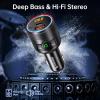 imageSyncwire Bluetooth 54 FM Transmitter for Car 38W PDampampQC30 Dual USB Charging Bluetooth Car Adapter Microphone ampamp Bass Sound MP3 Music Player FM Kit with HandsFree CallingBlack
