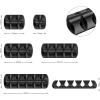 imageSyncwire Cable Clips 5 Pack Gray Cord Organizer Cable Management Self Adhesive Cable Holder for Organizing Cable Cords Ideal for Home Office Cubicle Car Nightstand Desk AccessoriesBlack