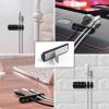 imageSyncwire Cable Clips 5 Pack Gray Cord Organizer Cable Management Self Adhesive Cable Holder for Organizing Cable Cords Ideal for Home Office Cubicle Car Nightstand Desk AccessoriesBlack