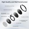 imageSyncwire Cell Phone Ring Holder Stand 360 Degree Rotation Finger Ring Kickstand Polished Metal Phone Grip for Magnetic Car Mount Compatible iPhone 15 14 13 12 11 SamsungPixelSmartphone AccessoriesBlack