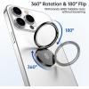 imageSyncwire Cell Phone Ring Holder Stand 360 Degree Rotation Finger Ring Kickstand Polished Metal Phone Grip for Magnetic Car Mount Compatible iPhone 15 14 13 12 11 SamsungPixelSmartphone AccessoriesBlack