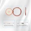 imageSyncwire Cell Phone Ring Holder Stand 360 Degree Rotation Universal Finger Ring Kickstand with Polished Metal Phone Grip for Magnetic Car Mount Compatible with iPhone Samsung LG Sony  GrayRose Gold