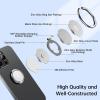 imageSyncwire Cell Phone Ring Holder Stand 360 Degree Rotation Universal Finger Ring Kickstand with Polished Metal Phone Grip for Magnetic Car Mount Compatible with iPhone Samsung LG Sony  GraySilver
