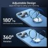 imageSyncwire Cell Phone Ring Holder Stand 360 Degree Rotation Universal Finger Ring Kickstand with Polished Metal Phone Grip for Magnetic Car Mount Compatible with iPhone Samsung LG Sony  GrayBlue