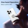 imageSyncwire Cell Phone Ring Holder Stand 360 Degree Rotation Universal Finger Ring Kickstand with Polished Metal Phone Grip for Magnetic Car Mount Compatible with iPhone Samsung LG Sony  GrayGlitter Silver