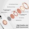 imageSyncwire Cell Phone Ring Holder Stand 360 Degree Rotation Universal Finger Ring Kickstand with Polished Metal Phone Grip for Magnetic Car Mount Compatible with iPhone Samsung LG Sony  GrayRose Gold