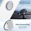 imageSyncwire Cell Phone Ring Holder Stand 360 Degree Rotation Universal Finger Ring Kickstand with Polished Metal Phone Grip for Magnetic Car Mount Compatible with iPhone Samsung LG Sony  GrayGlitter Silver