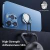 imageSyncwire Cell Phone Ring Holder Stand 360 Degree Rotation Universal Finger Ring Kickstand with Polished Metal Phone Grip for Magnetic Car Mount Compatible with iPhone Samsung LG Sony  GrayBlue